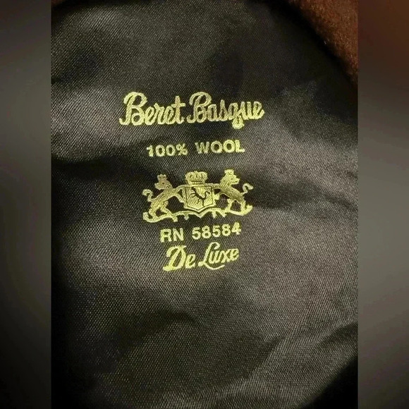 Beret Basque Brown 100% Wool - Picture 3 of 6